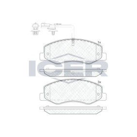Acquista Kit pastiglie freni da ICER 142000 a buon mercato per soli 47,17 €