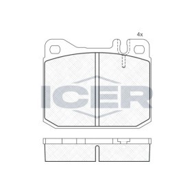 Bremsbeläge von ICER