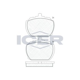 Comprar Juego de pastillas de freno de ICER 180092 a bajo precio de 17,84 €