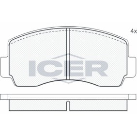 Compre Pastilhas de travão da ICER 180207 a um preço baixo por 18,58 €