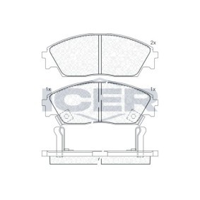 Bremsbeläge 180755 von ICER günstig für 20,31 € online kaufen