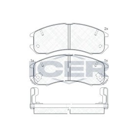 Compre Pastilhas de travão da ICER 180795 a um preço baixo por 14,55 €