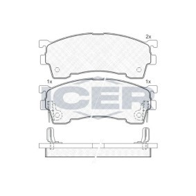 Compre Pastilhas de travão da ICER 180971-204 a um preço baixo por 26,25 €