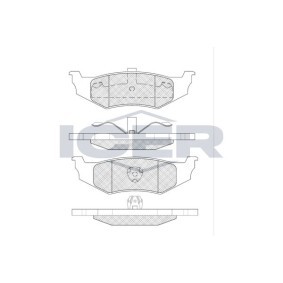 Acquista Kit pastiglie freni da ICER 181114 a buon mercato per soli 23,84 €