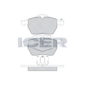 Acquista Kit pastiglie freni da ICER 181128 a buon mercato per soli 20,02 €