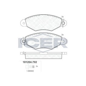 Bremsbeläge für CITROËN von ICER