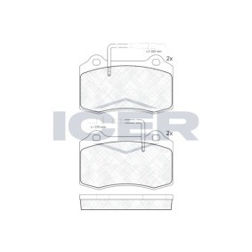Comprar Juego de pastillas de freno de ICER 181211 a bajo precio de 15,12 €