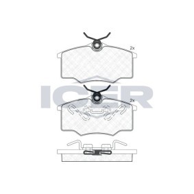 Acquista Kit pastiglie freni da ICER 181250 a buon mercato per soli 28,08 €