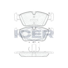 Acquista Kit pastiglie freni da ICER 181295 a buon mercato per soli 28,69 €