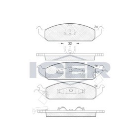 Compre Pastilhas de travão da ICER 181339 a um preço baixo por 28,11 €