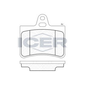 Bremsbeläge 181407 von ICER günstig für 14,80 € online kaufen