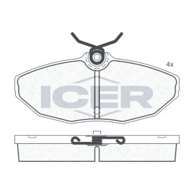 Acquista Kit pastiglie freni da ICER 181546 a buon mercato per soli 17,62 €