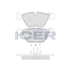 Acquista Kit pastiglie freni da ICER 181550 a buon mercato per soli 29,17 €