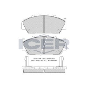Bremsbeläge für HONDA von ICER
