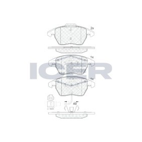 Acquista Kit pastiglie freni da ICER 181567 a buon mercato per soli 36,07 €