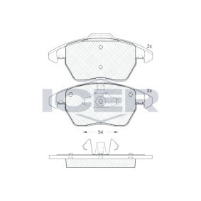 Comprar Juego de pastillas de freno de ICER 181637 a bajo precio de 31,87 €