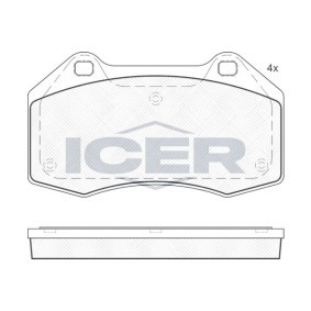 Acquista Kit pastiglie freni da ICER 181679 a buon mercato per soli 16,30 €