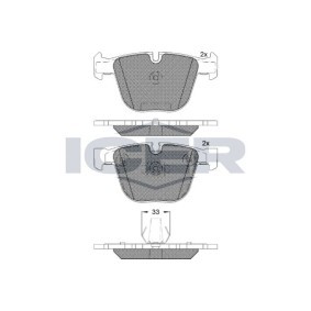 Acquista Kit pastiglie freni da ICER 181687 a buon mercato per soli 29,55 €
