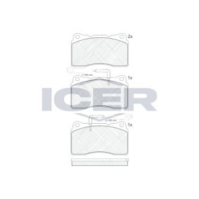 Comprar Juego de pastillas de freno de ICER 181730 a bajo precio de 32,37 €
