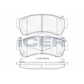 Compre Pastilhas de travão da ICER 181868 a um preço baixo por 32,01 €