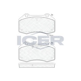 Comprar Juego de pastillas de freno de ICER 181879 a bajo precio de 29,31 €