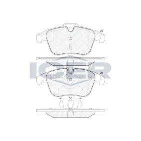 Bremsbeläge 181886 von ICER günstig für 39,99 € online kaufen
