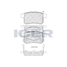 Bremsbeläge für HONDA von ICER
