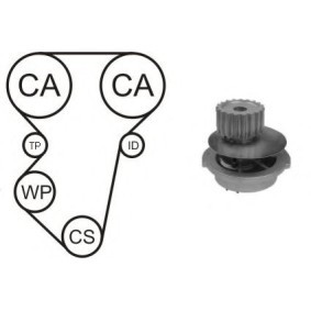 Achetez des Kit de distribution + pompe à eau AIRTEX WPK-163201 à prix pour 104,56 €
