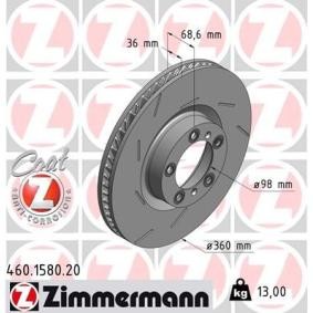 Bremsscheibe für PORSCHE von ZIMMERMANN