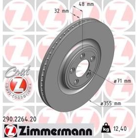 Bremsscheibe 290.2264.20 von ZIMMERMANN günstig für 83,68 € online kaufen