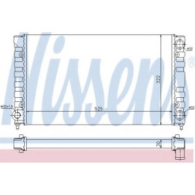 Achetez des Radiateur du moteur NISSENS 67307 à prix pour 69,23 €