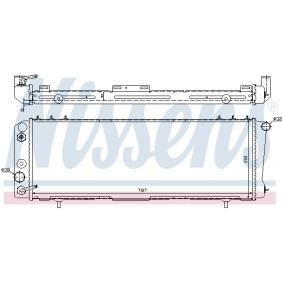 Acquista Radiatore motore da NISSENS 60986 a buon mercato per soli 141,69 €