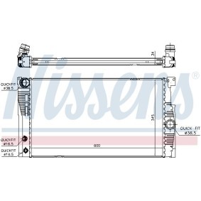 Acquista Radiatore motore da NISSENS 60987 a buon mercato per soli 147,72 €