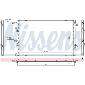 Achetez des Radiateur du moteur NISSENS 630051 à prix pour 46,29 €
