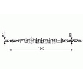 Handbremsseil für FORD von BOSCH