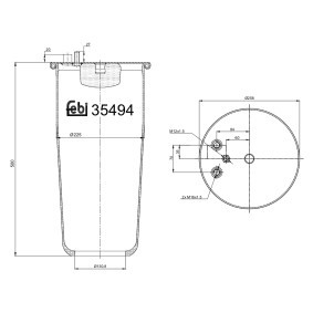 Federbalg, Luftfederung 35494 MAN von FEBI BILSTEIN