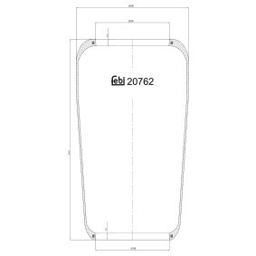 Acquista Soffietto, Sospensione pneumatica da FEBI BILSTEIN 20762 a buon mercato per soli 49,40 €