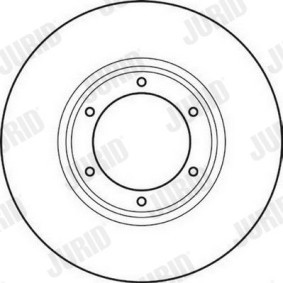 Comprar Disco de freno de JURID 561043J a bajo precio de 34,32 €