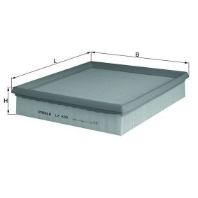 Luftfilter LX 889 von KNECHT günstig für 16,71 € online kaufen