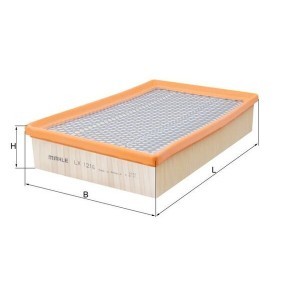 Comprar Filtro de aire de KNECHT LX 1216 a bajo precio de 23,56 €