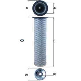 Sekundärluftfilter LXS 214 für RENAULT TRUCKS