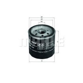 Ölfilter OC 21 von KNECHT günstig für 5,98 € online kaufen