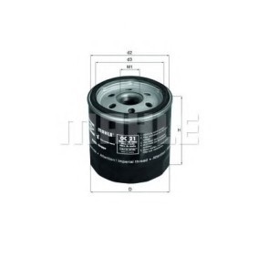 Ölfilter OC 21 OF von KNECHT günstig für 5,38 € online kaufen