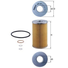 Comprar Filtro de aceite de KNECHT OX 47D a bajo precio de 10,38 €