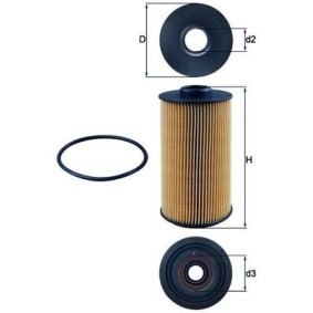 Comprar Filtro de aceite de KNECHT OX 152/1D a bajo precio de 16,76 €
