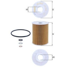 Ölfilter von KNECHT OX 355/3D