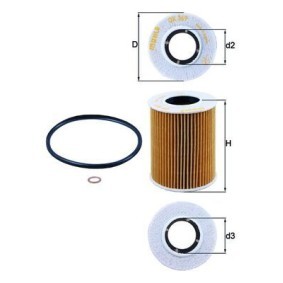 Ölfilter OX 369D von KNECHT günstig für 12,83 € online kaufen