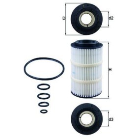 Comprar Filtro de aceite de KNECHT OX 345/7D a bajo precio de 20,54 €