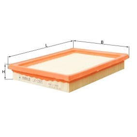 Acquista Filtro aria da KNECHT LX 3305 a buon mercato per soli 19,03 €