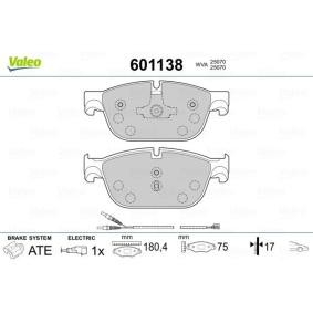 Comprar Juego de pastillas de freno de VALEO 601138 a bajo precio de 54,81 €